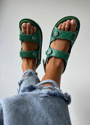 Босоніжки босоніжки боссоножки сандалії сандалі dad sandals green1 фото