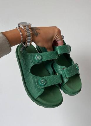 Босоніжки босоножки боссоножки сандалії сандали dad sandals green7 фото