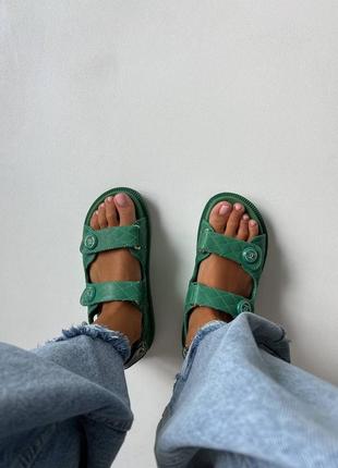 Босоніжки босоножки боссоножки сандалії сандали dad sandals green9 фото