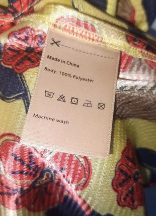 Стильное желтое платье сарафан цветочный мотив scotch & soda. размер м. новое.6 фото