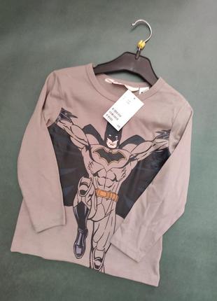 Детский реглан герой бэтман фирма h&m р.2/4