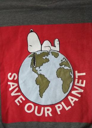 Кофта , свитер zara , snoopy " врятуйте нашу планету"9 фото