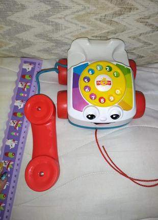 Іграшка-каталка «веселий телефон» fisher-price3 фото