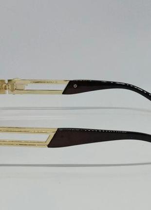 Очки в стиле versace стильные овальные солнцезащитные очки унисекс коричневые в...