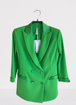 Пиджак зеленый атлас imperial3 фото