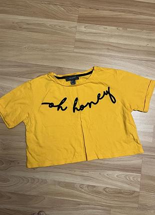 Жовтий топ футболка primark