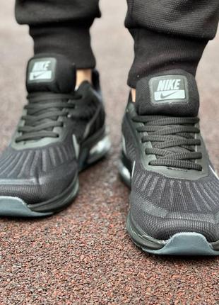 Чоловічі літні текстильні чорні кросівки nike🆕 дихаючі кросівки найк2 фото