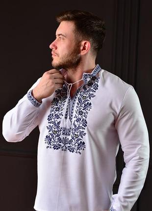 Стильна сорочка чоловіча вишита вишиванка  мужская вышиванка3 фото