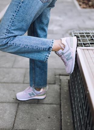 New balance 574 violet grey , женские кроссовки , жіночі кросівки10 фото