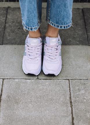 New balance 574 violet grey , женские кроссовки , жіночі кросівки8 фото