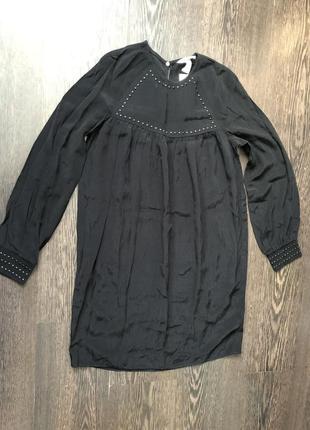 Чёрное платье женское платье h&m платье вискоза zara базовое платье