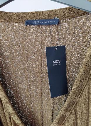 Дуже ефектна блуза у кольорі хакі від m&s collection3 фото