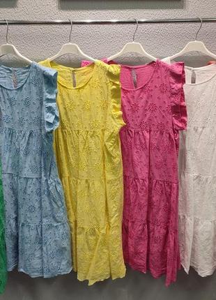 Нарядное платье 👗 шитье кружево прошва много расцветок2 фото
