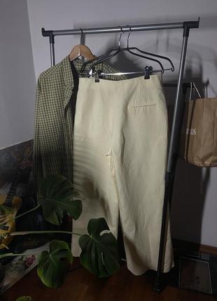 Zara лекгі лляні жіночі штани, кльош2 фото