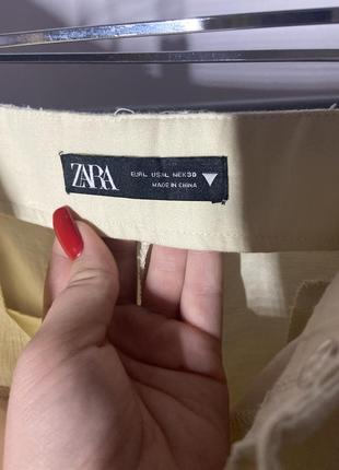Zara лекгі лляні жіночі штани, кльош3 фото