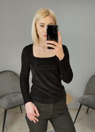 Лонгслів з квадратною горловиною shein p.xs