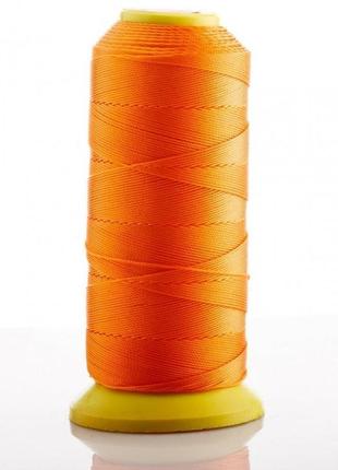 Нитка оранжевий d-0.9 мм капронова для рукоділля 500 м