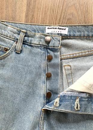 Мужские винтажные джинсовые шорты american apparel jeans5 фото