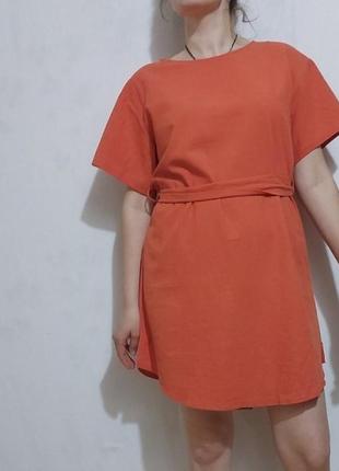 Трендовое платье из структурированного хлопка  shein1 фото