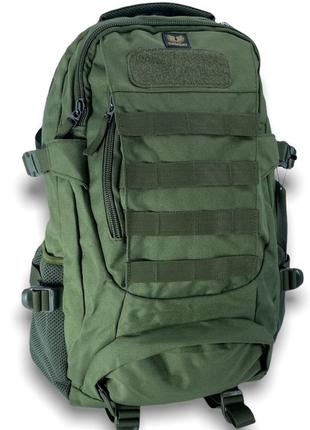 Тактический армейский рюкзак усиленные швы ортопедическая спинка combat, 45л, кордура, размер 52*32*27см1 фото