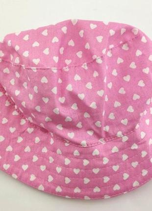 Панама детская 50 размер хлопок для девочки панамка головные уборы розовый (пд188)2 фото