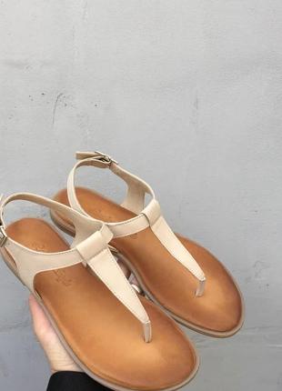 Женские сандали (босоножки) женские кожаные белые (белого цвета из натуральной кожи) - женская обувь на лето 20222 фото