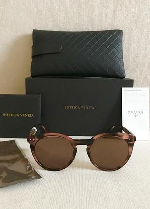 Bottega veneta bv0096s 002 havana brown polarized unisex сонцезахисні окуляри з поляризацією сонцезахисні окуляри2 фото