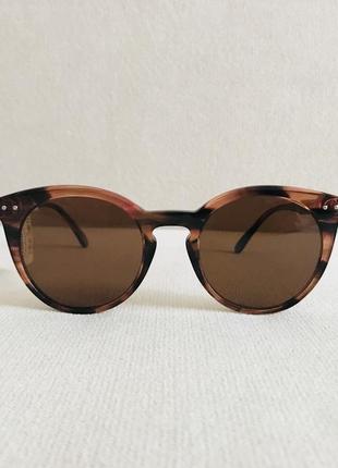 Bottega veneta bv0096s 002 havana brown polarized unisex солнцезащитные очки с...