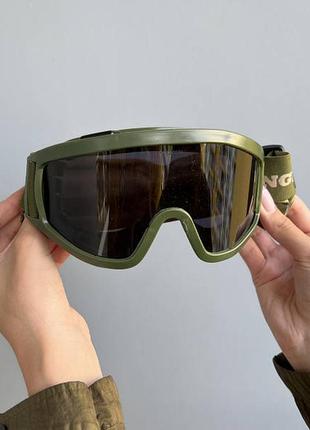Тактические тактичні очки co сменными линзами фирма single sword для военных для стрельбы антиблик очки зсу всу окуляри жіночі чоловічі універсальні