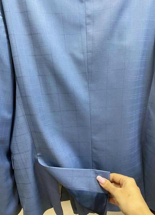 Мужской костюм antoni zeeman серо-голубой синий6 фото