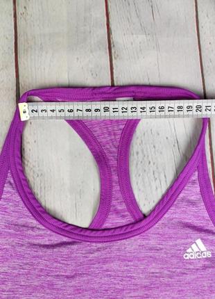 Спортивная беговая яркая фиолетовая майка футболка adidas climalite9 фото