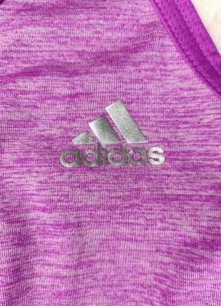 Спортивна бігова яскрава фіолетова майка футболка adidas climalite5 фото