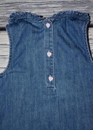 12 - 18 месяцев 80 - 86 см обалденный джинсовый сарафан с вышивкой для малышки6 фото