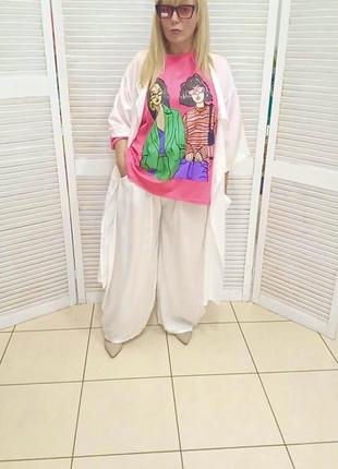 Шикарный шелковый костюм италия 🇮🇹 кардиган и брюки7 фото