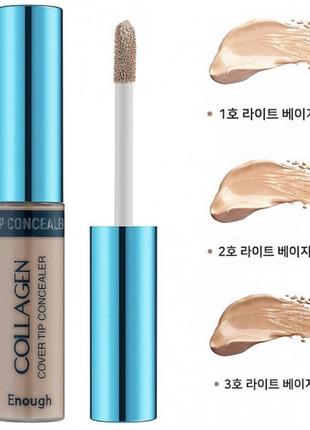 Консилер коллагеновый enough collagen cover tip concealer2 фото