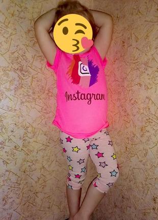 Літній комплект instagram для дівчинки 3