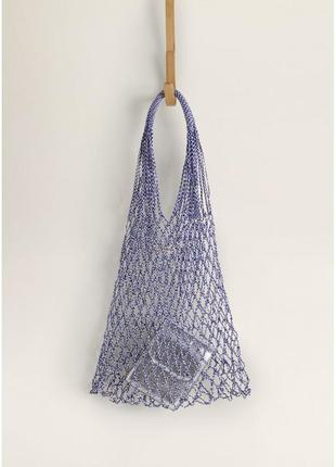 Плетеная сумка ручной работы mango2 фото