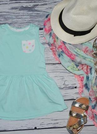 6 - 9 місяців 74 см прикольне яскраве натуральне фірмове літнє плаття сарафан