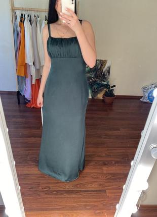Шелковое платье в пол missguided4 фото