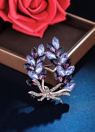 Брошка кришталева гілка, дивіться більше біжутерії в моїх оголошеннях