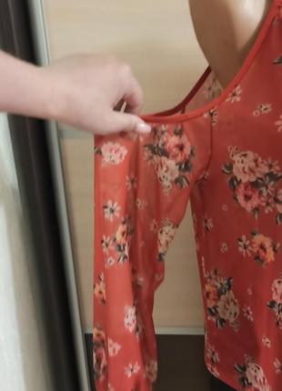 Блуза сітка з відкритими плечима new look2 фото