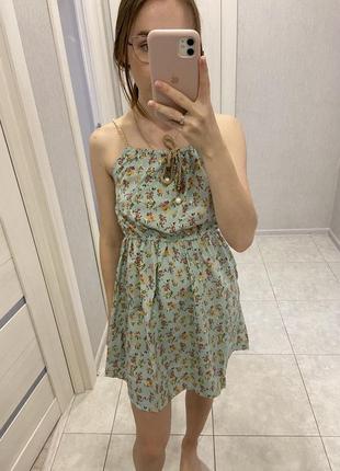 Розпродаж! літній шифонова сукня-сарафан s-m2 фото
