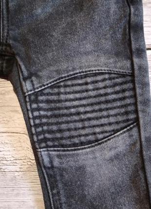 Чёрные классические джинсы next на ребёнка 3-6 месяцев р.62-682 фото
