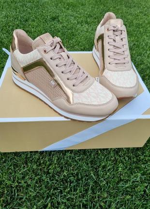 Снікерси кросівки  michael kors maddy mixed-media trainer8 фото