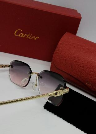 Очки солнцезащитные женские в стиле cartier7 фото