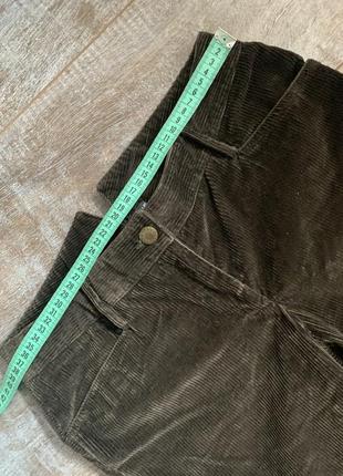 Штани укорочені, брюки вельвет з вставками- резинками8 фото