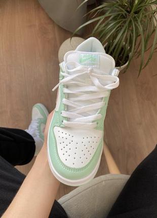 Шикарные женские кроссовки nike sb dunk low mint/pink 🔺️ найк аир джордан2 фото