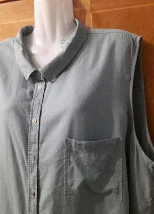 Брендовая  лен + вискоза  натуральная блуза  р.24 от бренда  george7 фото