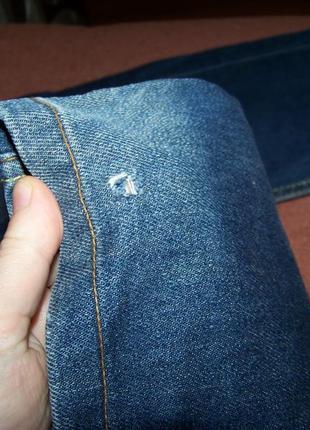 Плотные 100% котоновые джинсы-капри зауженные размер 48 l5 фото
