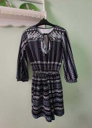 Синий ромпер в узоры